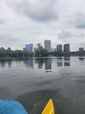 Beautiful views of downtown from the river