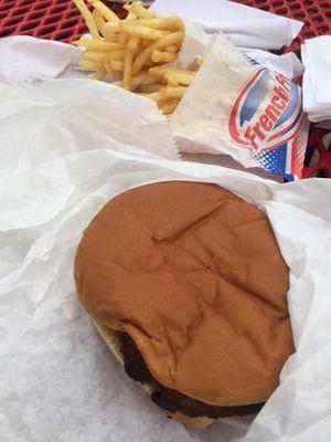 1/4 pound cheeseburger