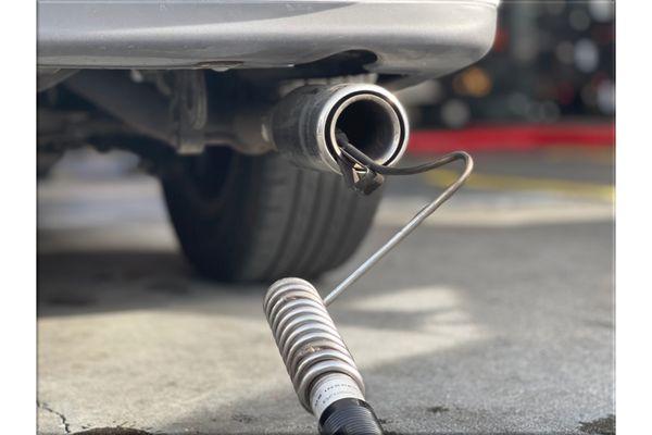 Smog check tail pipe probe for 1996 and older vehicles