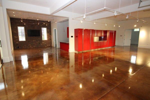 Concrete Floor - Stain and Seal