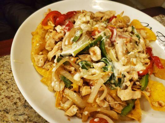 Chicken Nachos Fajitas