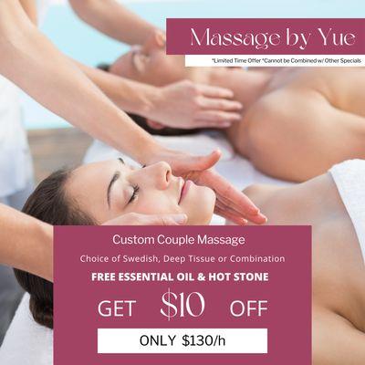 Massage by Yue
 1120 Westbriar Dr, Henrico, VA 23238
 Call us at 804-562-0188