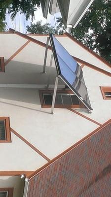 An Awning 2 panel Solar Hot Water System.