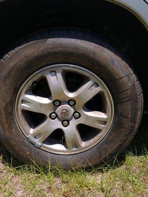 this is just one of the 4 ugly ass tires Savannah Tire installed on my car