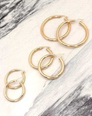 14k Hoops