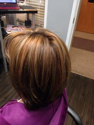 A great cut and color in a lovely salon. Thank you Sammy!