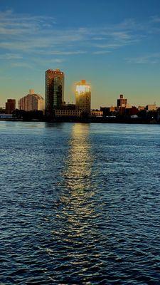 Sundown on the East River Greenway