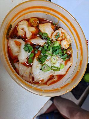 S6. Wonton in Spicy Sauce - YUMMY!!! The sauce is amazing & the wontons taste so fresh.