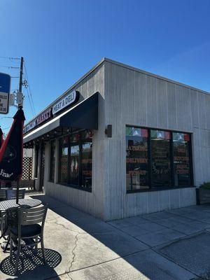 Joey's has cafe seating outside