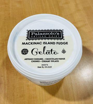 Sub par gelato offered at establishment.