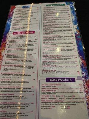 Food menu