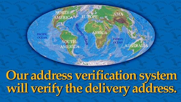 we use address verification to avoid errors