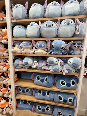 Walls of plushies that line the sides of Miniso!