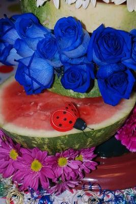 a fun  Watermelon bouquet for  Kayci's Graduation Party. She loved it.