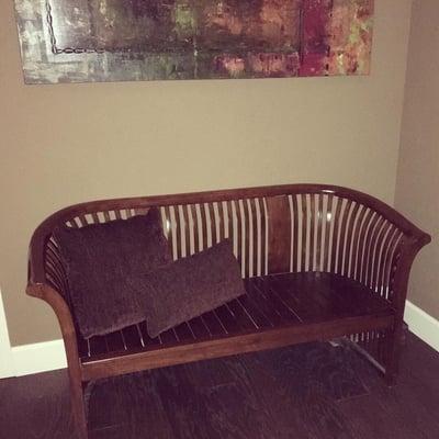 I was looking for an entryway bench and found this gem!