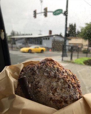 Twice baked chocolate croissant