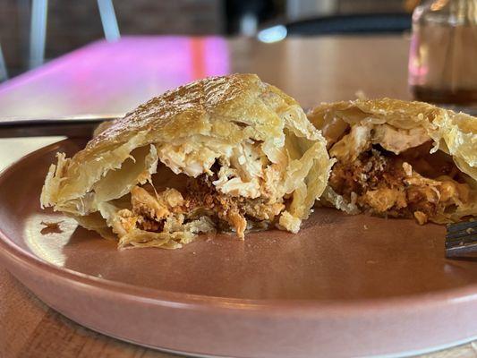 Chorizo and egg empanada