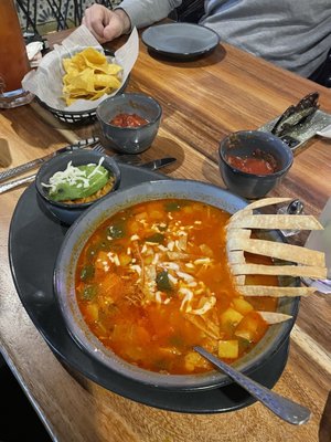 Amazing tortilla soup