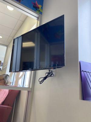 Tv in kids area