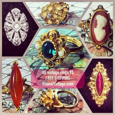 Vintage rings is my thing!!!!  Come visit us!!