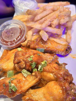 Wings and fries