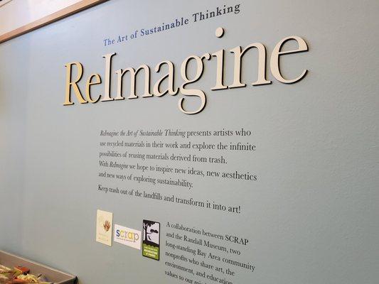 Reimagine exhibit sign