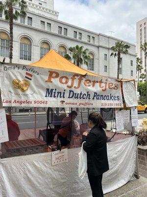 Yummy Pofferjes mini Dutch pancakes. The original