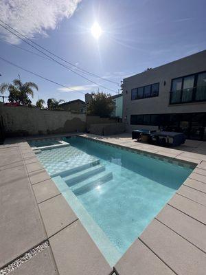 New pool and concrete decking