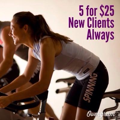 Our New Client deal Never Expires! 5 for $25!