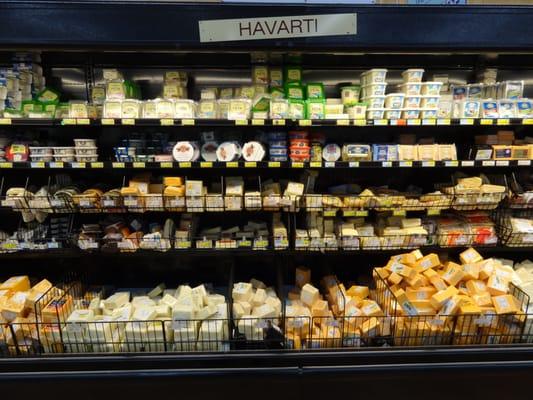 Varieties of Havarti cheeses.