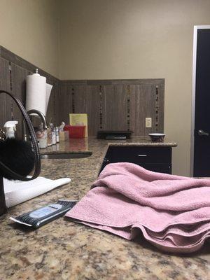 Clean exam rooms