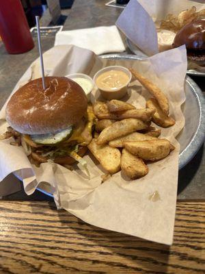 Better Mac (double) and Sour Cream and Chive fries