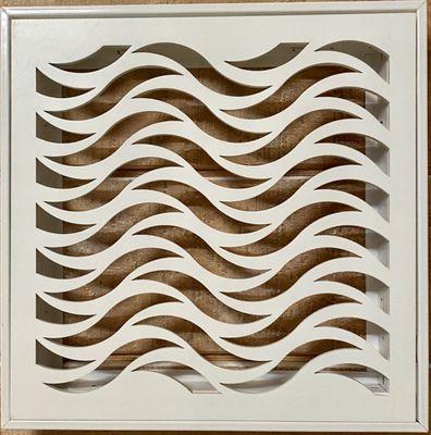 HVAC  Air Vent -Waves Design. Custom sizes available.