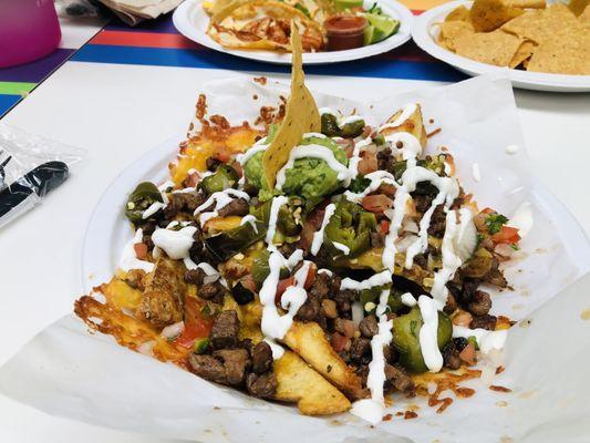 Carne Asada Loaded French Fries