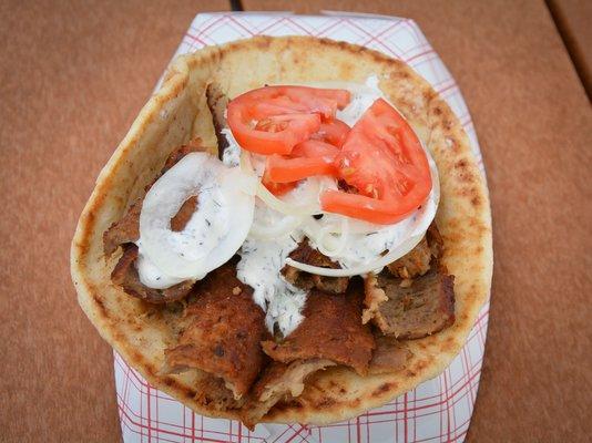 Gyro Sandwich from World Grill & Beer Garden at the Santa Cruz Beach Boardwalk