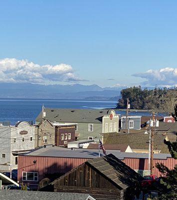 View from our room on the second floor of Coupeville Inn.