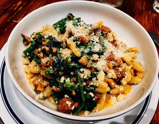 Cavatelli con Broccoli Rape e Salsiccia