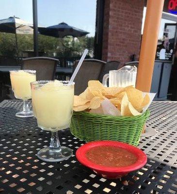 Frosty margaritas hit the spot on a hot afternoon