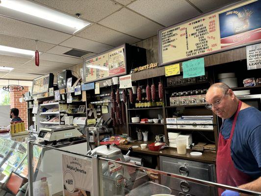 Ralph making our delicious sandwiches