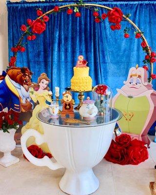 Beauty and the Beast inspired childrens birthday