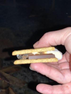 S'mores by the fire