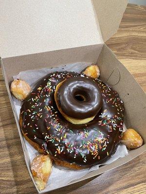 Chocolate Glazed Texas Donut