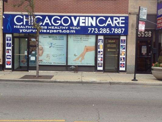 Chicago Vein Care Center located at 5544W Belmont,Chicago,60641