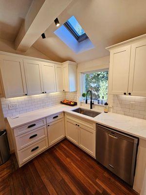 Kitchen remodel, with new LED lighting