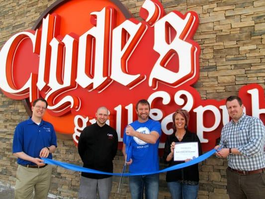 Clyde's Grill & Pub ribbon cutting for Blue Zones (R) designation