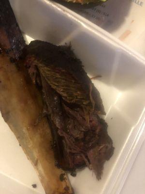 Fall  off the bone beef short rib Fred Flintstone size