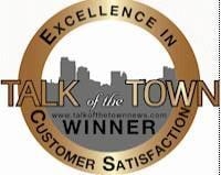 Talk of the Town Customer Satisfaction Winners for 2012,2013,2014,2015,2016,2017