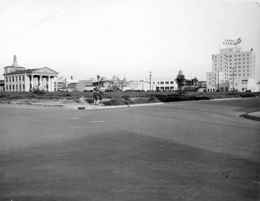 Former campus of Notre Dame College during move.  Neo classic building was the science hall till 1966.  OCLC 566083430