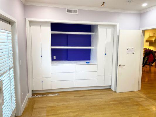 Custom closet fabrication and installation