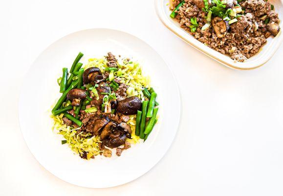 ASIAN BEEF + VEGETABLE BOWL